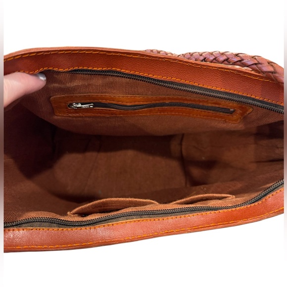 🔴Handmade Vintage Bucket Bag, Leather and Woven Sisal, Made in Indonesia - Picture 8 of 10